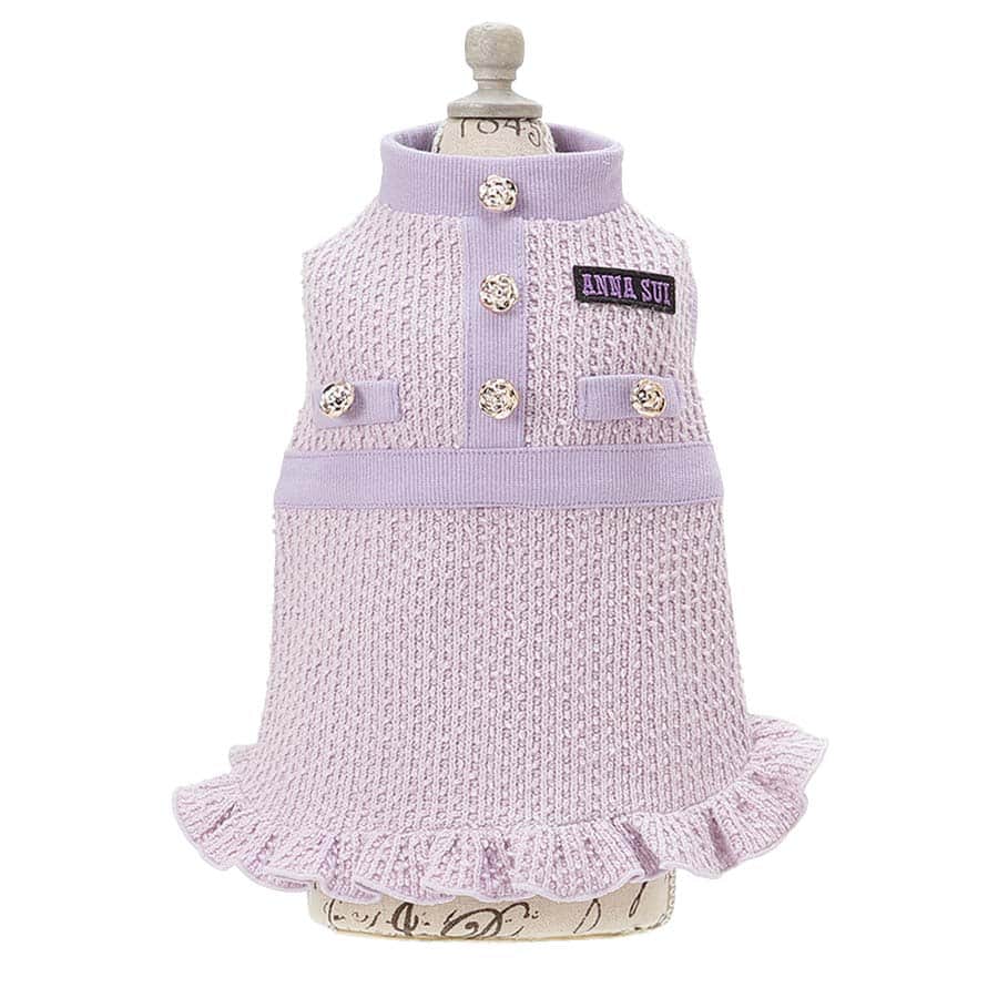 2025秋冬 ANNA SUI（アナ スイ）ツイード風ニットワンピース - 6