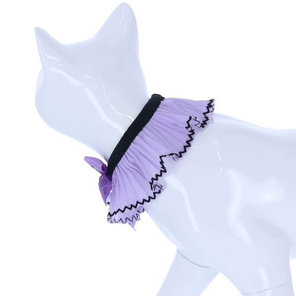 ANNA SUI 猫用リボン付シフォンプリーツシュシュ首輪 - 8