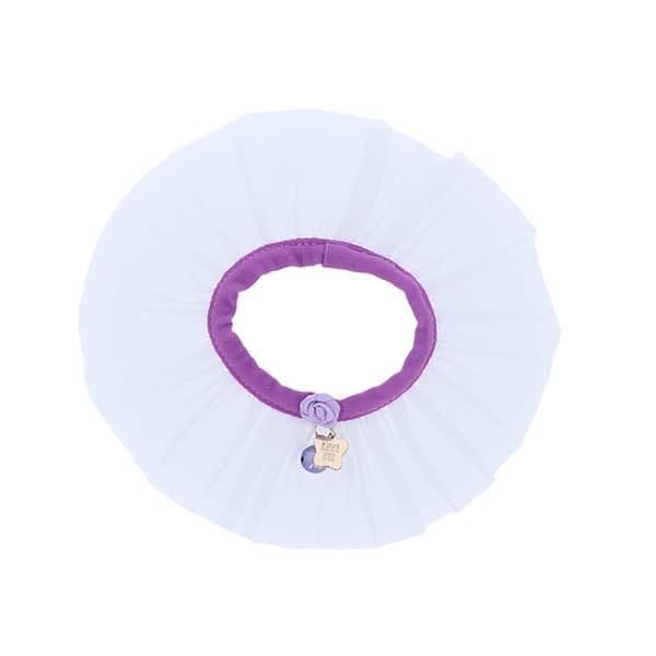 ANNA SUI 猫用バラ付チュールシュシュ首輪 - 4
