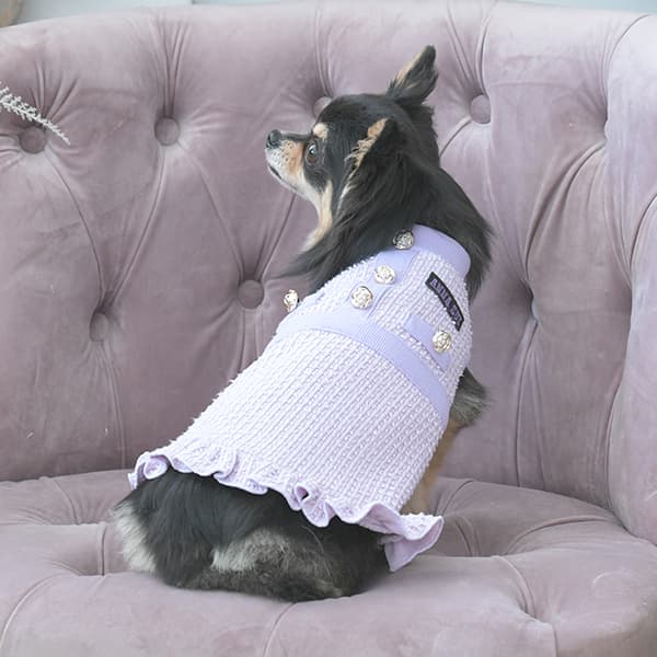 2025秋冬 ANNA SUI（アナ スイ）ツイード風ニットワンピース - 3