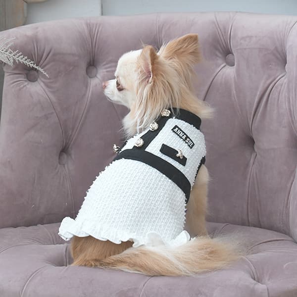 2025秋冬 ANNA SUI（アナ スイ）ツイード風ニットワンピース - 5