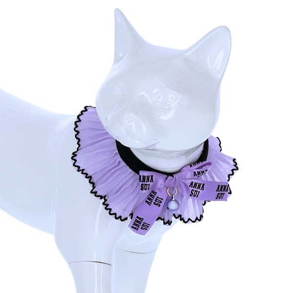 ANNA SUI 猫用リボン付シフォンプリーツシュシュ首輪 - 7