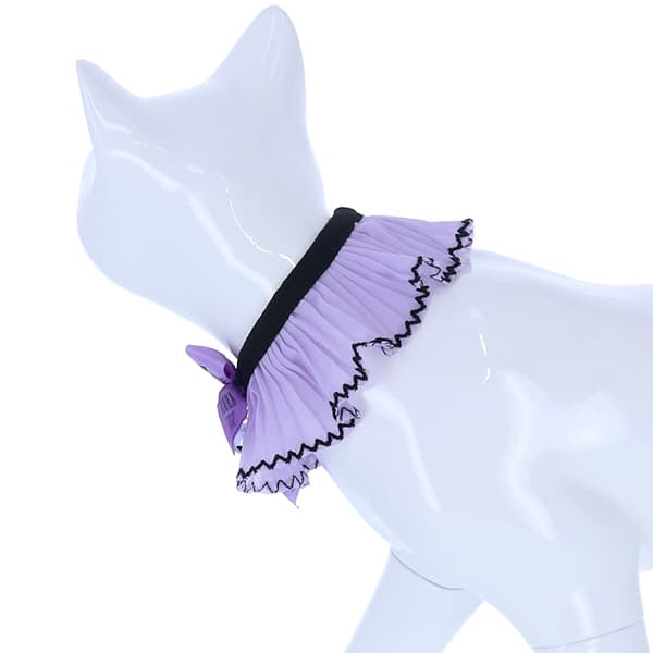 ANNA SUI 猫用リボン付シフォンプリーツシュシュ首輪 - 8