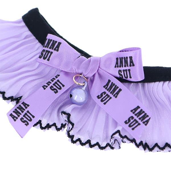 ANNA SUI 猫用リボン付シフォンプリーツシュシュ首輪 - 6
